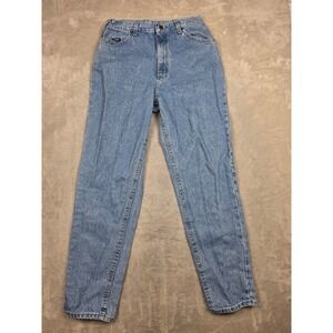 Vintage Mr Lee Jeans Womens 30x31 Blue Light Wash High Rise Tapered Denim *Read